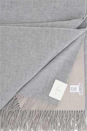 coperta in cashmere con frange Brunello Cucinelli | MPAG90252LC001